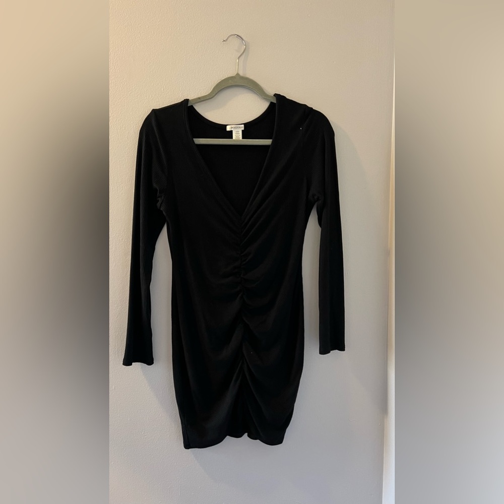 Black sweater dress